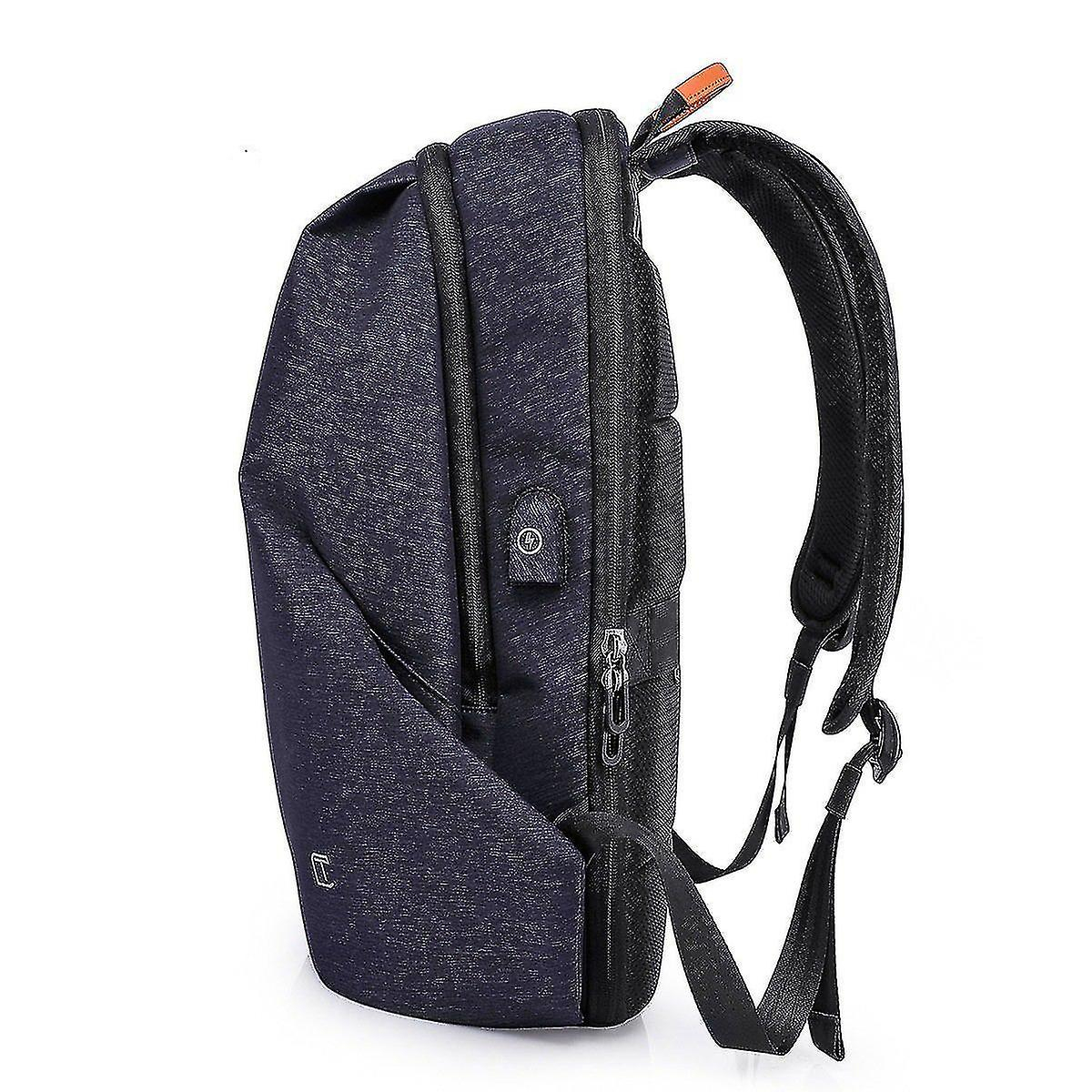 Foto 5 pulgar | Mochila Huoguo Para Hombre, Poliéster Azul, 47 X 29 Cm, Con Carga Usb P - Venta Internacional.