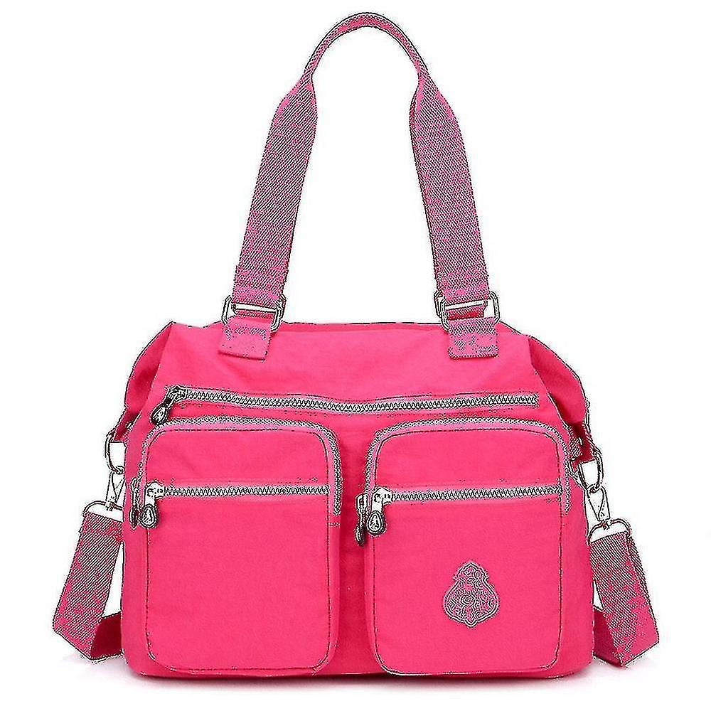 Foto 2 pulgar | Mochila Huoguo Mz239 De Nailon Hidrófugo, Color Rojo Rosa - Venta Internacional.
