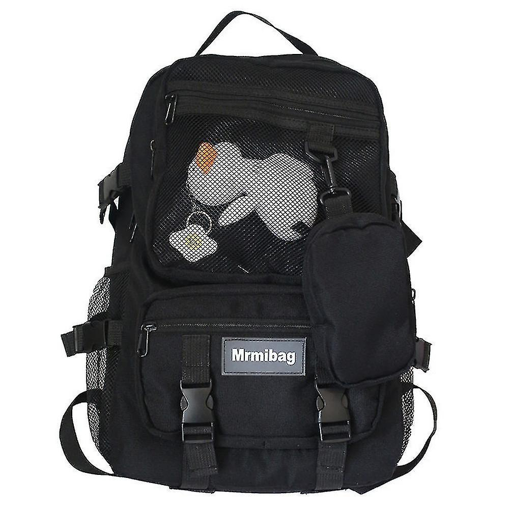 Mochila Huoguo College Students Trend De Gran Capacidad Negra - Venta Internacional.