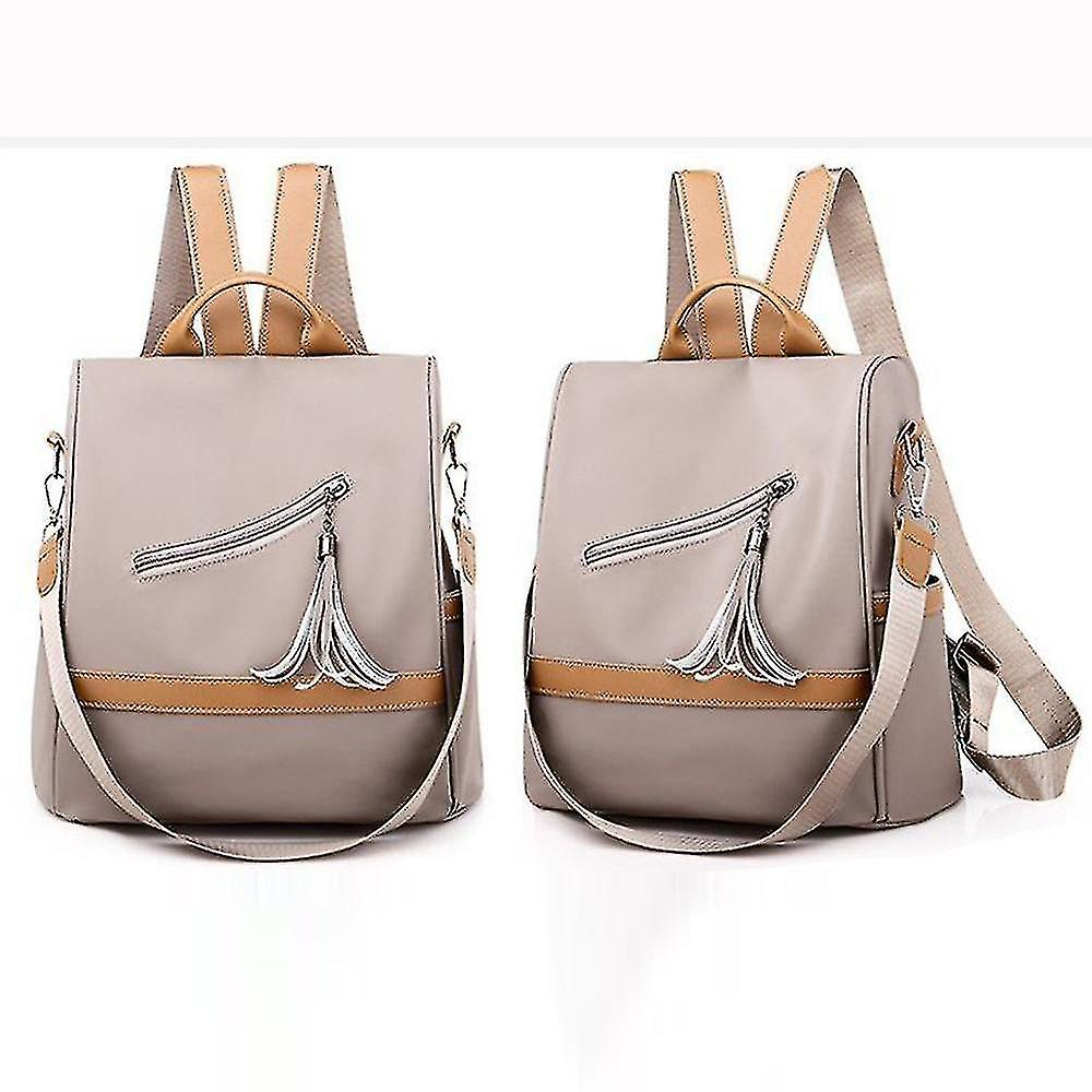 Foto 3 pulgar | Mochila Huoguo De Nailon Impermeable De Gran Capacidad, Color Beige - Venta Internacional.