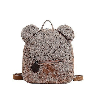 Foto 3 | Mochila Huoguo De Forro Polar Con Forma De Oso Pardo Para Niños Y Mujeres - Venta Internacional.