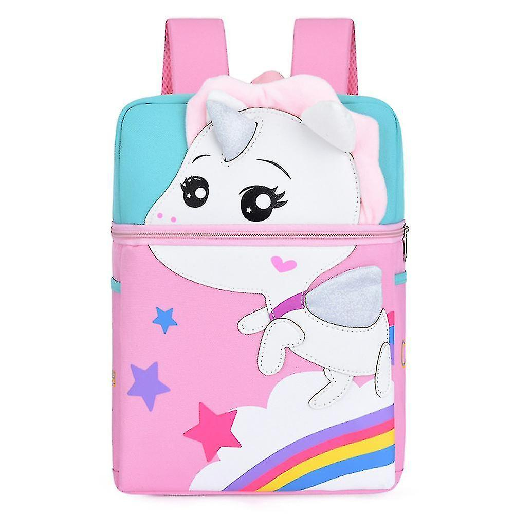 Mochila Huoguo, Mochila Escolar Para Niños De 2 A 8 Años, Rosa Claro - Venta Internacional.