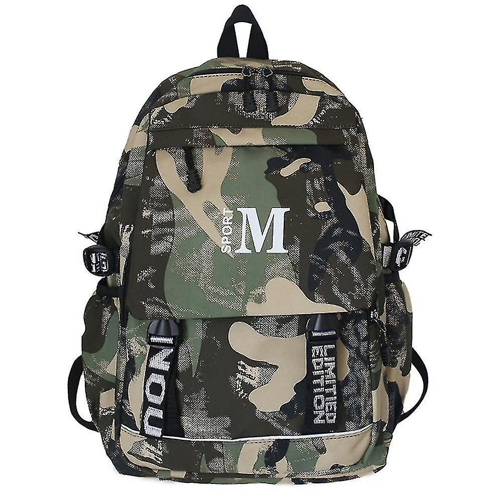 Foto 2 pulgar | Mochila Huoguo Youth School, Tela Oxford Verde, 32 X 14 X 45 Cm - Venta Internacional.