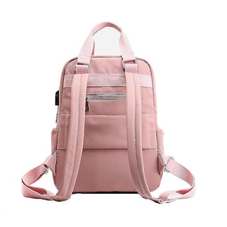 Foto 3 | Mochila Huoguo Leisure Fashion Para Mujer Con Carga Usb Rosa - Venta Internacional.