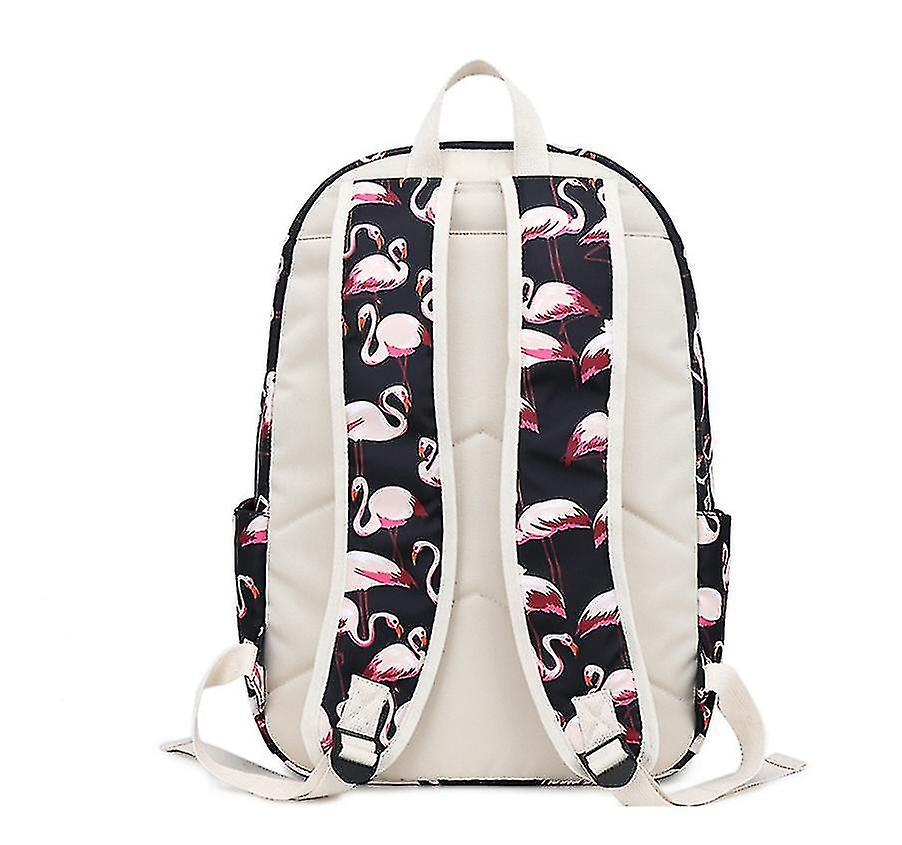 Foto 3 pulgar | Set De Mochilas Sanlin Beans Con Estampado De Flamencos, 3 Piezas, Para Escuela Y Entretenimiento - Venta Internacional.