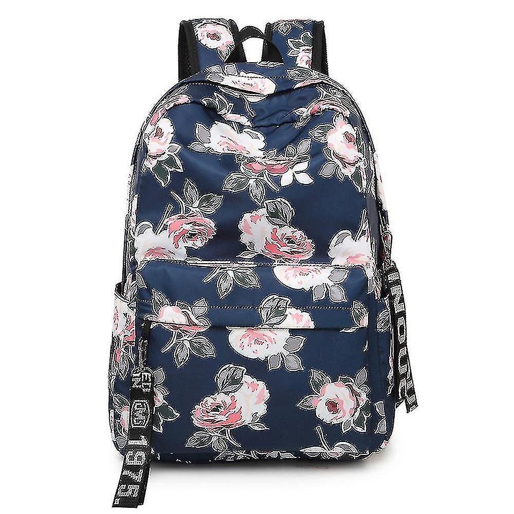 Foto 2 pulgar | Mochila Huoguo Royal Blue De Nylon Impermeable Para Mujer - Venta Internacional.
