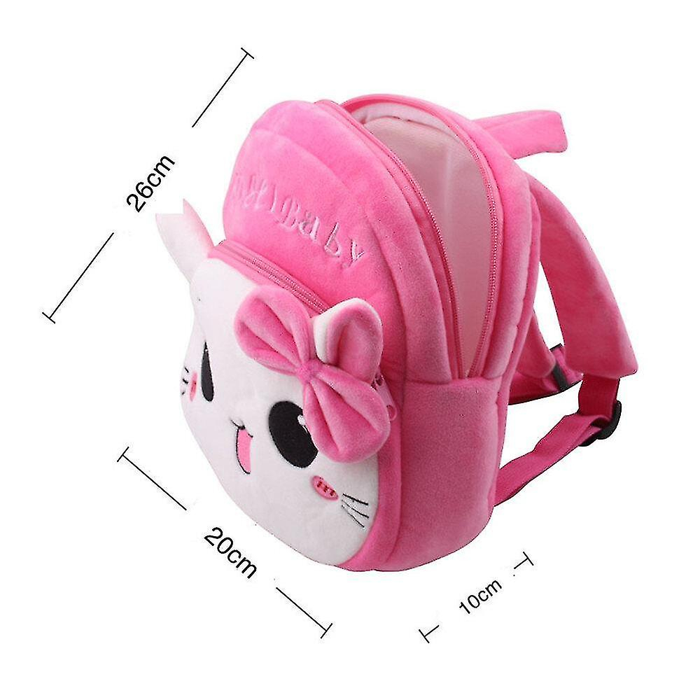 Foto 4 pulgar | Mochila Huoguo De Felpa Suave Con Dibujos Animados De Gatos, Conejos Y Pandas Para Niños - Venta Internacional.