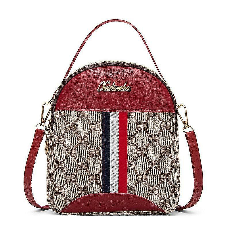 Foto 2 pulgar | Mochila Huoguo De Moda Casual Para Mujeres Y Niñas, Roja, Pu+pvc, 16,5 X 6 - Venta Internacional.