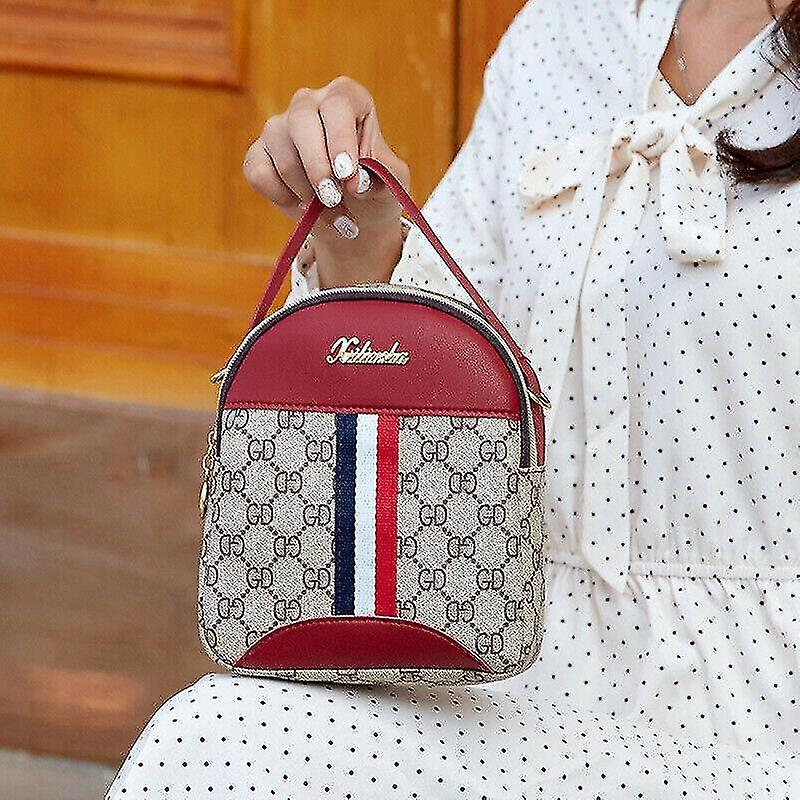 Foto 4 pulgar | Mochila Huoguo De Moda Casual Para Mujeres Y Niñas, Roja, Pu+pvc, 16,5 X 6 - Venta Internacional.