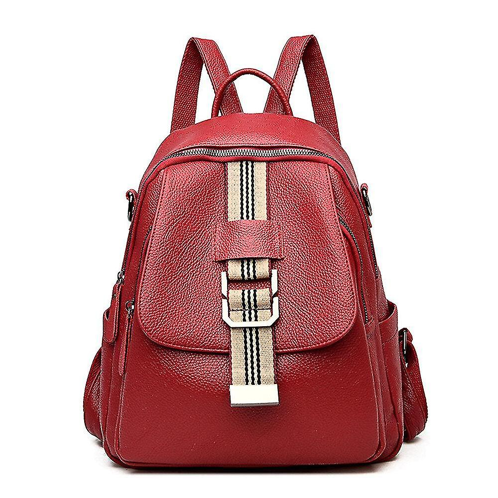 Foto 2 pulgar | Mochila Huoguo De Piel Sintética Para Mujer De Gran Capacidad - Venta Internacional.