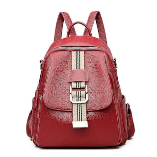 Foto 1 | Mochila Huoguo De Piel Sintética Para Mujer De Gran Capacidad - Venta Internacional.