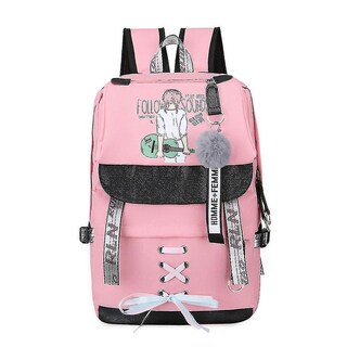 Foto 1 | Mochila Huoguo Violín Para Niñas, Escuela De Ocio, Rosa, Oxford, 27x1 - Venta Internacional.