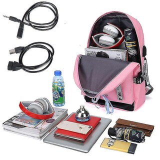 Foto 4 | Mochila Huoguo Violín Para Niñas, Escuela De Ocio, Rosa, Oxford, 27x1 - Venta Internacional.