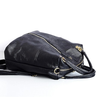 Foto 3 | Mochila Huoguo De Piel Sintética Negra Casual Para Mujer, 1 Kg - Venta Internacional.