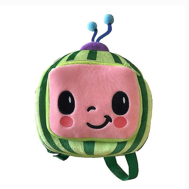 Foto 2 pulgar | Mochila Escolar Infantil Huoguo Cocomelon Plush Verde/rosa - Venta Internacional.
