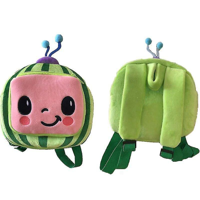 Foto 4 pulgar | Mochila Escolar Infantil Huoguo Cocomelon Plush Verde/rosa - Venta Internacional.