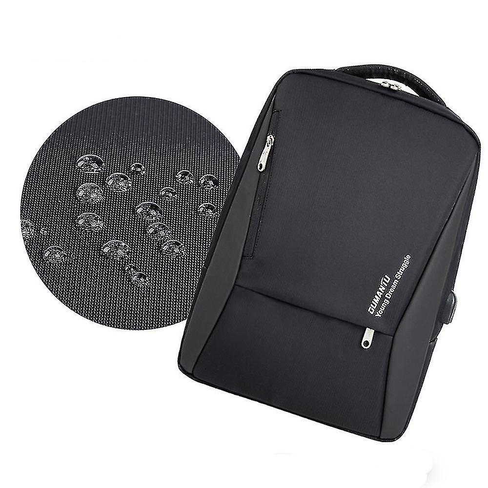 Foto 5 pulgar | Mochila Huoguo De Nylon Impermeable Para Hombre Con Puerto Usb - Venta Internacional.