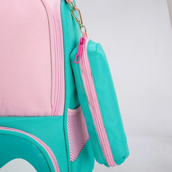 Foto 3 pulgar | Mochila Sanlin Beans Con Bonito Gato De Dibujos Animados Para Niños De Nailon, Color Rosa - Venta Internacional.