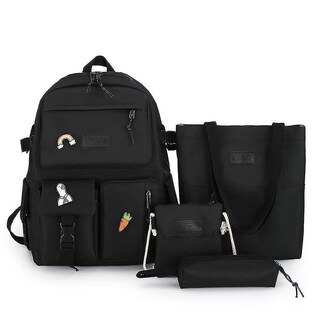 Foto 1 | Mochila Huoguo De Lona Impermeable Para La Escuela Secundaria Y La Universidad - Venta Internacional.