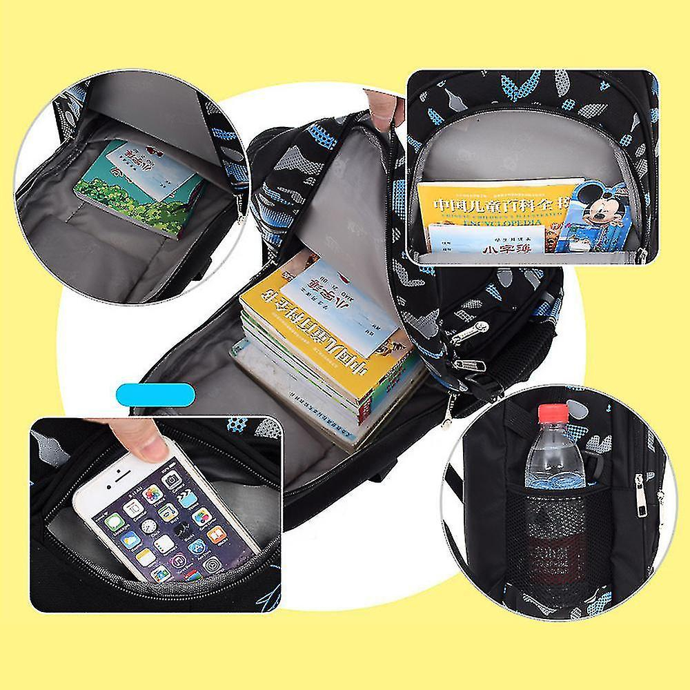 Foto 4 pulgar | Mochila Huoguo De Nailon Ligero Y Resistente Al Desgaste Para Niños - Venta Internacional.