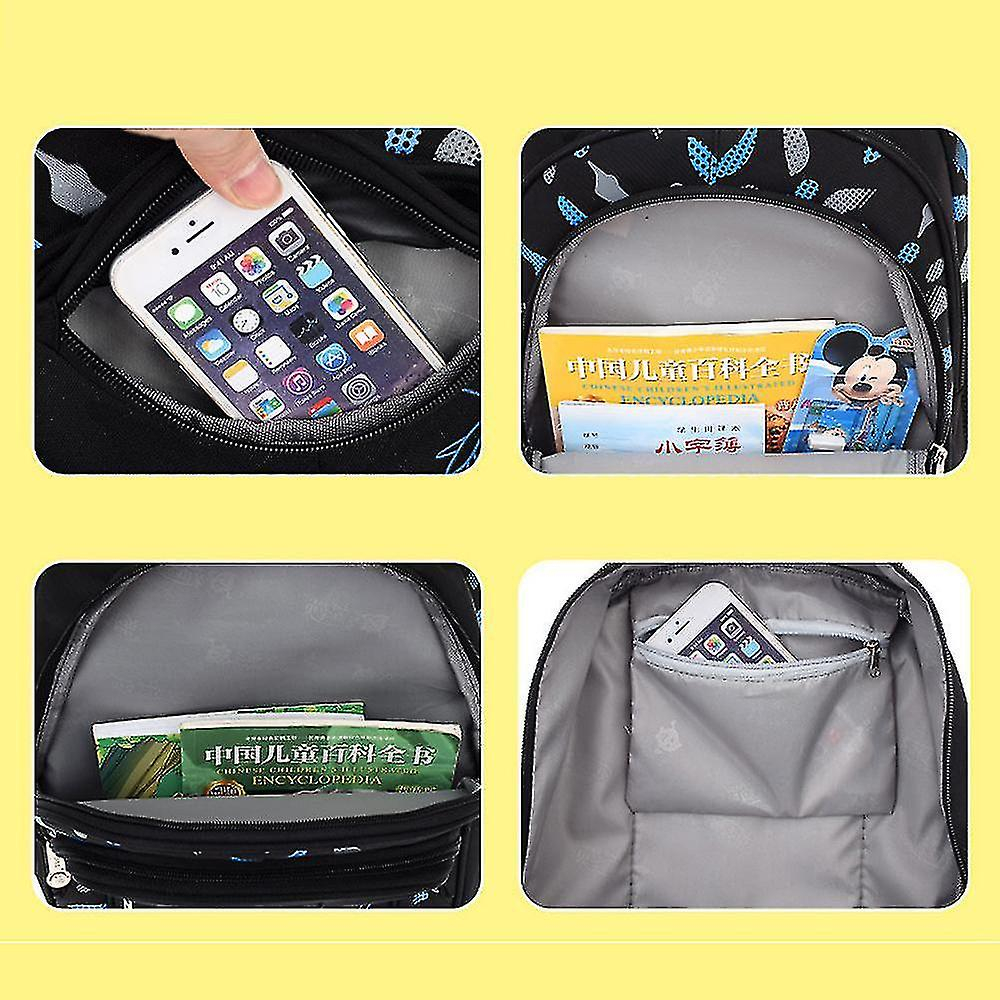 Foto 4 | Mochila Huoguo De Nailon Ligero Y Resistente Al Desgaste Para Niños - Venta Internacional.