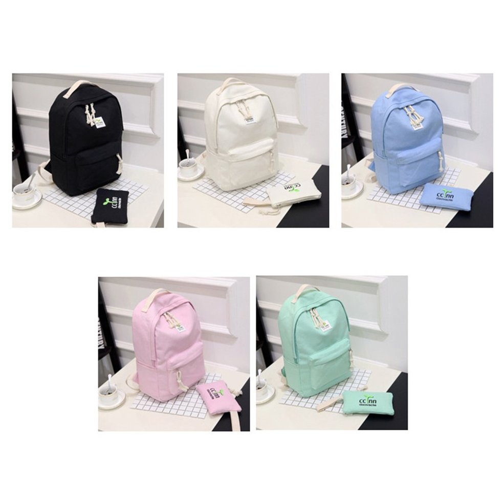 Foto 6 pulgar | Set De Mochila Casual De Lona Para Mujeres Y Niñas, Escuela, Rosa - Venta Internacional.