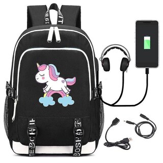 Foto 1 | Mochila Huoguo Unicorn Para Colegiala De Lona Impermeable - Venta Internacional.