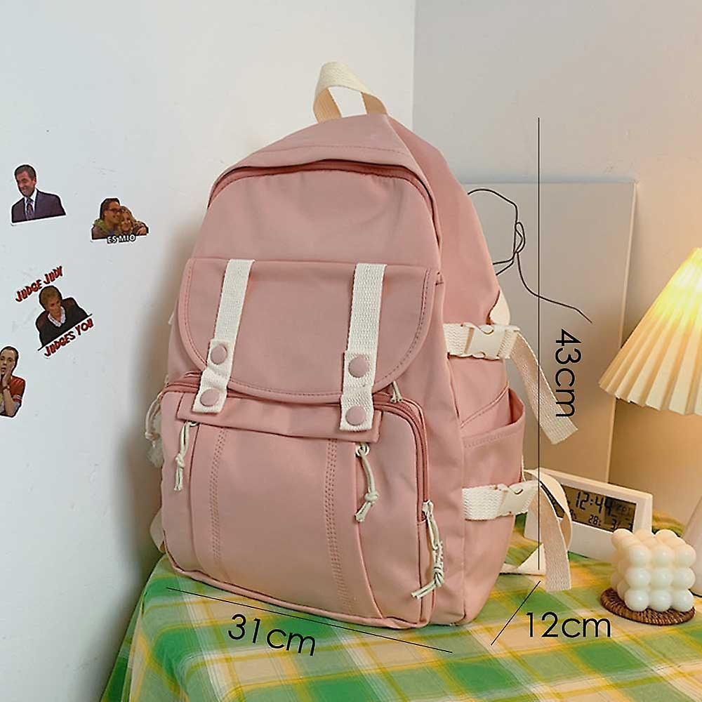 Foto 3 | Mochila Escolar Sanlin Beans, Ligera E Impermeable, Rosa - Venta Internacional.