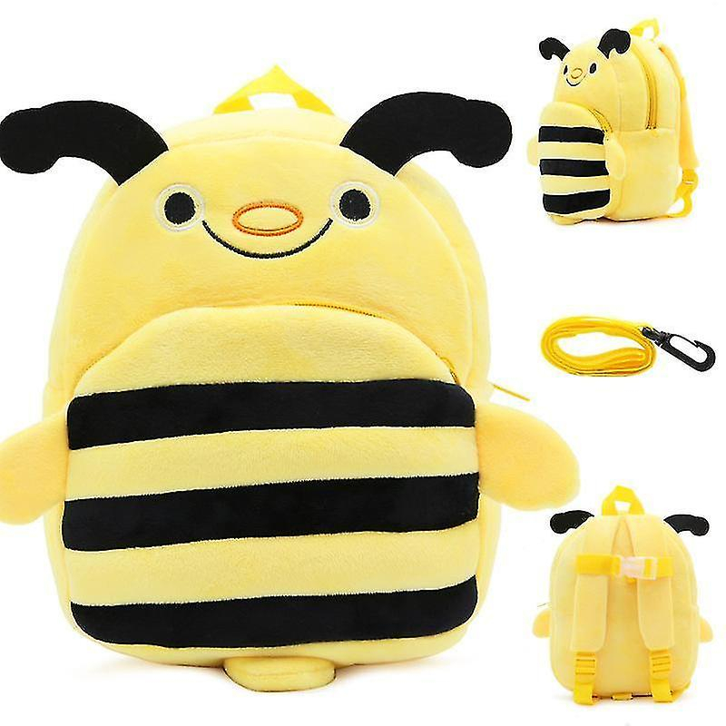 Foto 2 pulgar | Mochila Sanlin Beans De Felpa Con Estampado De Abeja Antipérdida Para Niños - Venta Internacional.