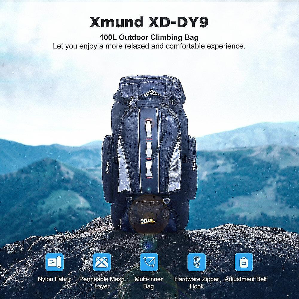 Foto 3 pulgar | Mochila Xmund Xd-dy9 100l Impermeable Para Escalada Y Viajes - Venta Internacional.