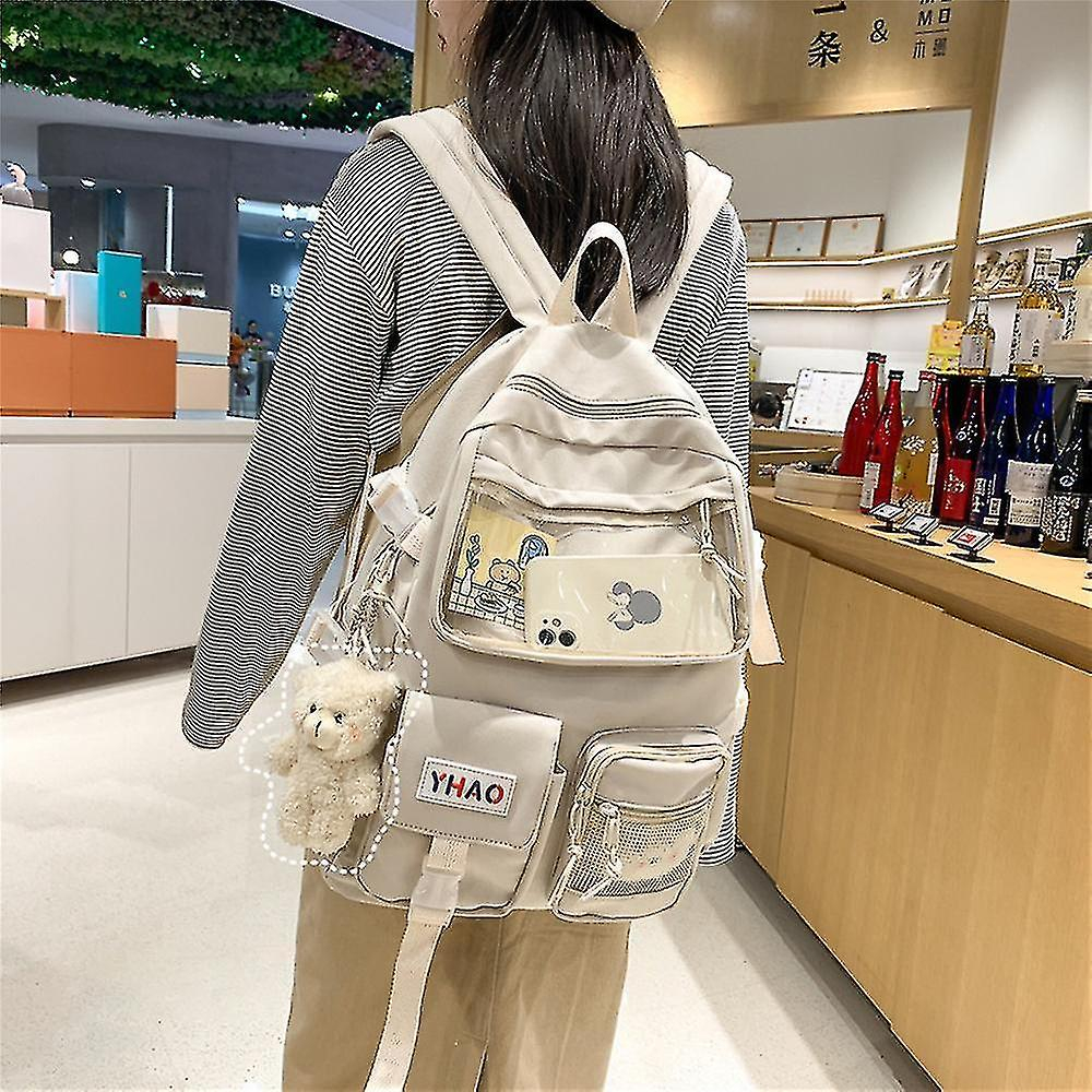 Foto 2 | Mochila Huoguo Cartoon Transparente Impermeable Para Teenage G - Venta Internacional.