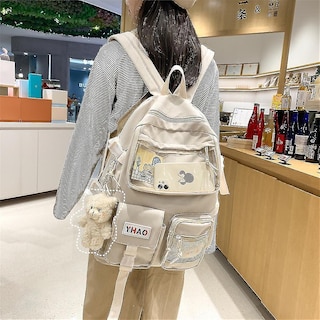 Foto 2 | Mochila Huoguo Cartoon Transparente Impermeable Para Teenage G - Venta Internacional.