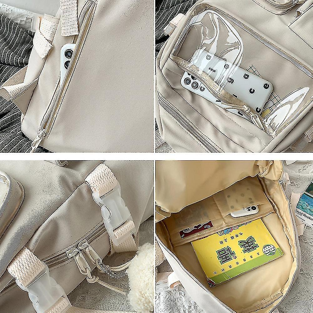Foto 4 pulgar | Mochila Huoguo Cartoon Transparente Impermeable Para Teenage G - Venta Internacional.