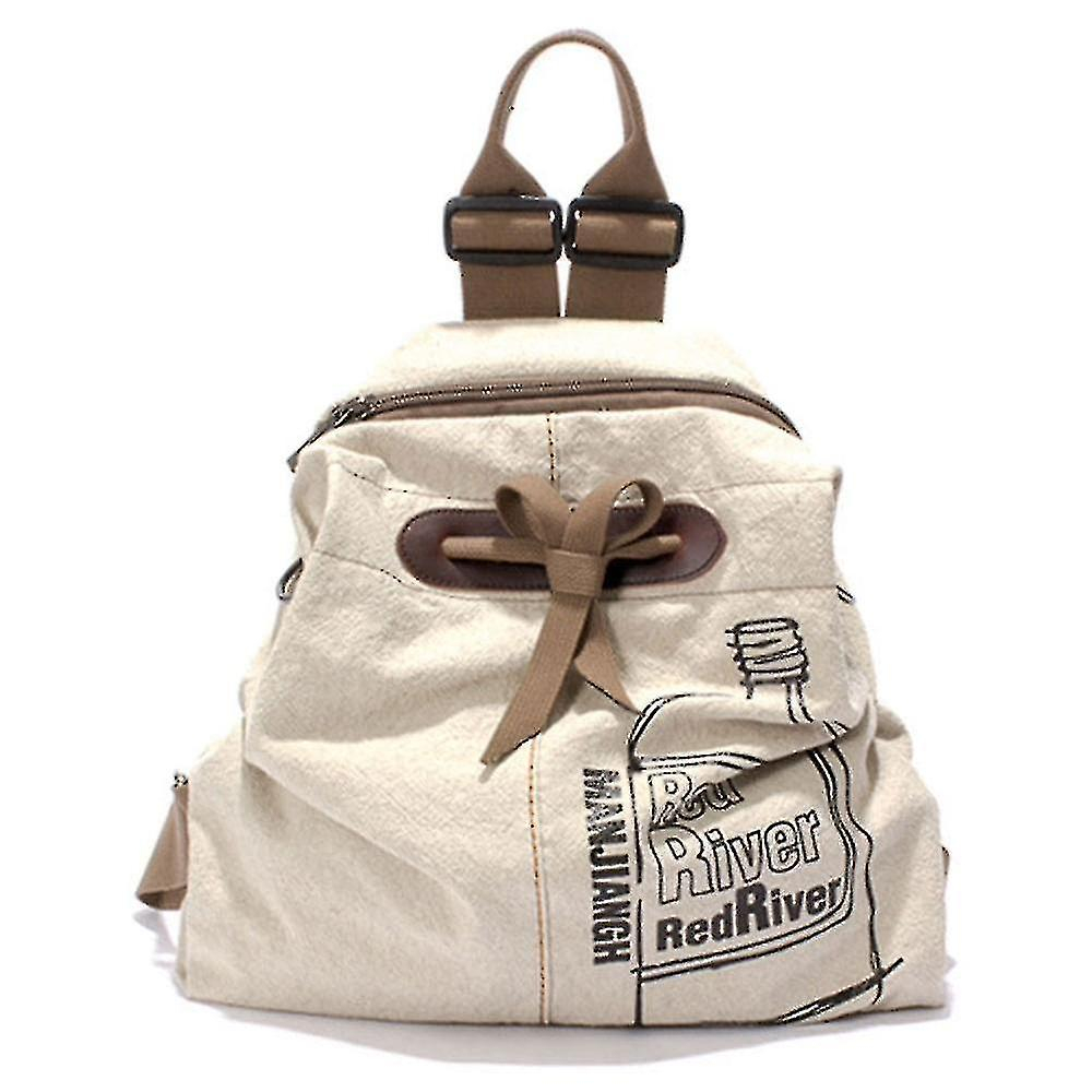 Foto 2 pulgar | Mochila Huoguo Literary And Simple 20-35l Impermeable Blanca - Venta Internacional.