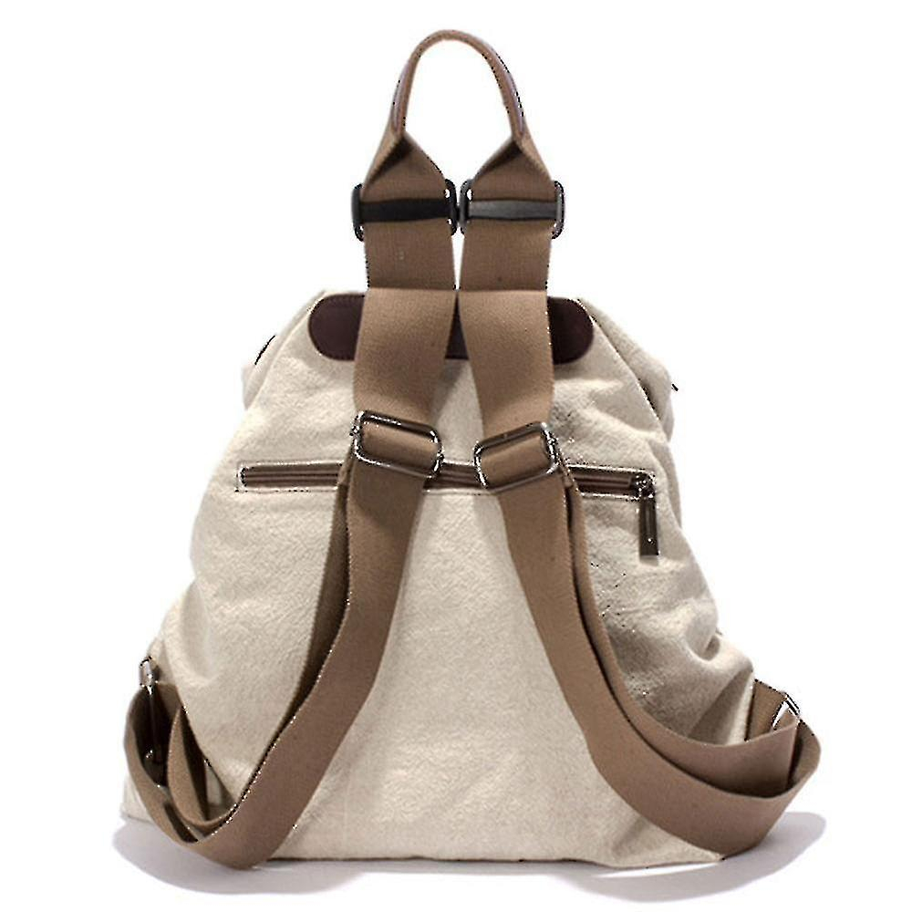 Foto 3 pulgar | Mochila Huoguo Literary And Simple 20-35l Impermeable Blanca - Venta Internacional.