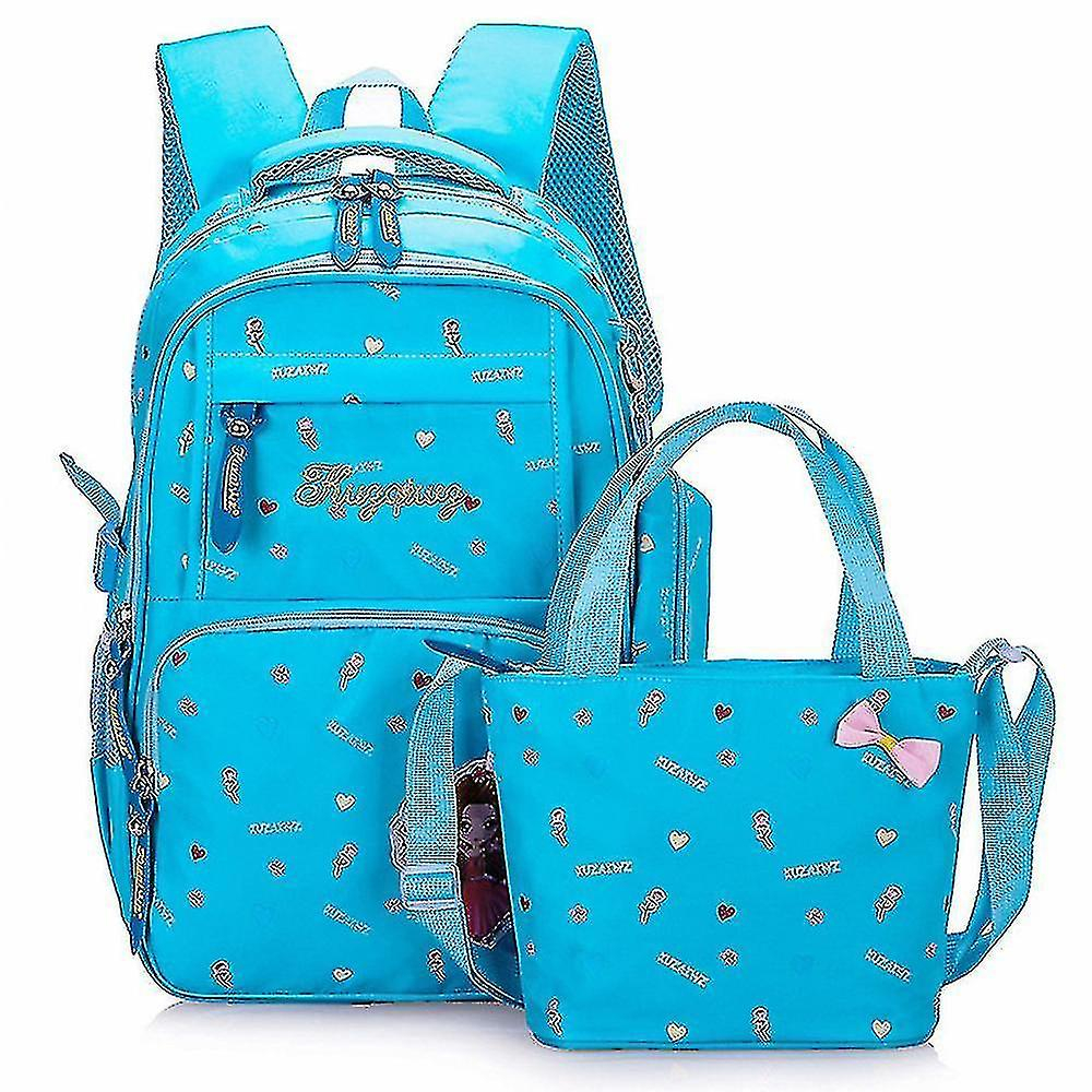 Foto 2 pulgar | Mochila Escolar Infantil Huoguo, Impermeable, De Nailon Azul - Venta Internacional.