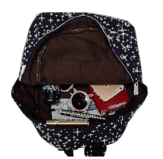 Foto 3 | Juego De Mochilas Huoguo Starry Sky Estampado De Lienzo Negro, 3 Piezas - Venta Internacional.