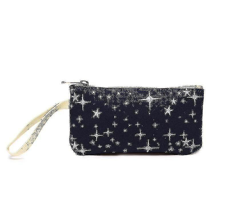 Foto 6 pulgar | Juego De Mochilas Huoguo Starry Sky Estampado De Lienzo Negro, 3 Piezas - Venta Internacional.