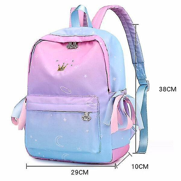 Foto 3 pulgar | Mochila Escolar Huoguo Para Niñas De Primaria De Nailon Rosa - Venta Internacional.