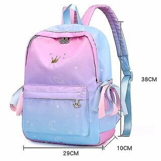 Foto 2 | Mochila Escolar Huoguo Para Niñas De Primaria De Nailon Rosa - Venta Internacional.