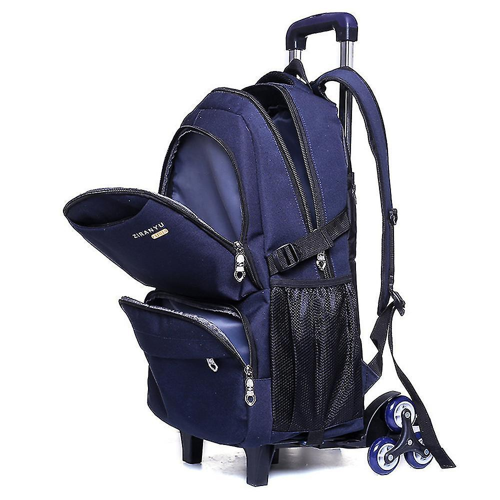 Foto 1 | Mochila Escolar Trolley Sanlin Beans Para Estudiantes De Secundaria, Azul - Venta Internacional.