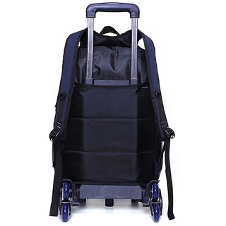 Foto 3 | Mochila Escolar Trolley Sanlin Beans Para Estudiantes De Secundaria, Azul - Venta Internacional.