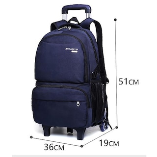 Foto 4 | Mochila Escolar Trolley Sanlin Beans Para Estudiantes De Secundaria, Azul - Venta Internacional.