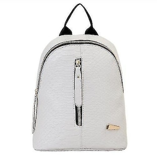 Foto 4 | Mochila Huoguo De Piel Para Niñas, Adolescentes Y Mujeres Blanca - Venta Internacional.