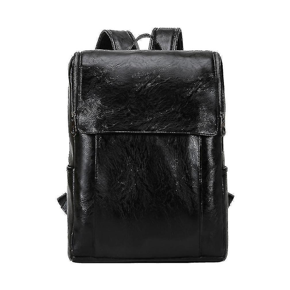 Foto 2 pulgar | Mochila Huoguo, Bolso De Viaje De Piel Sintética Para Hombre, Color Negro - Venta Internacional.