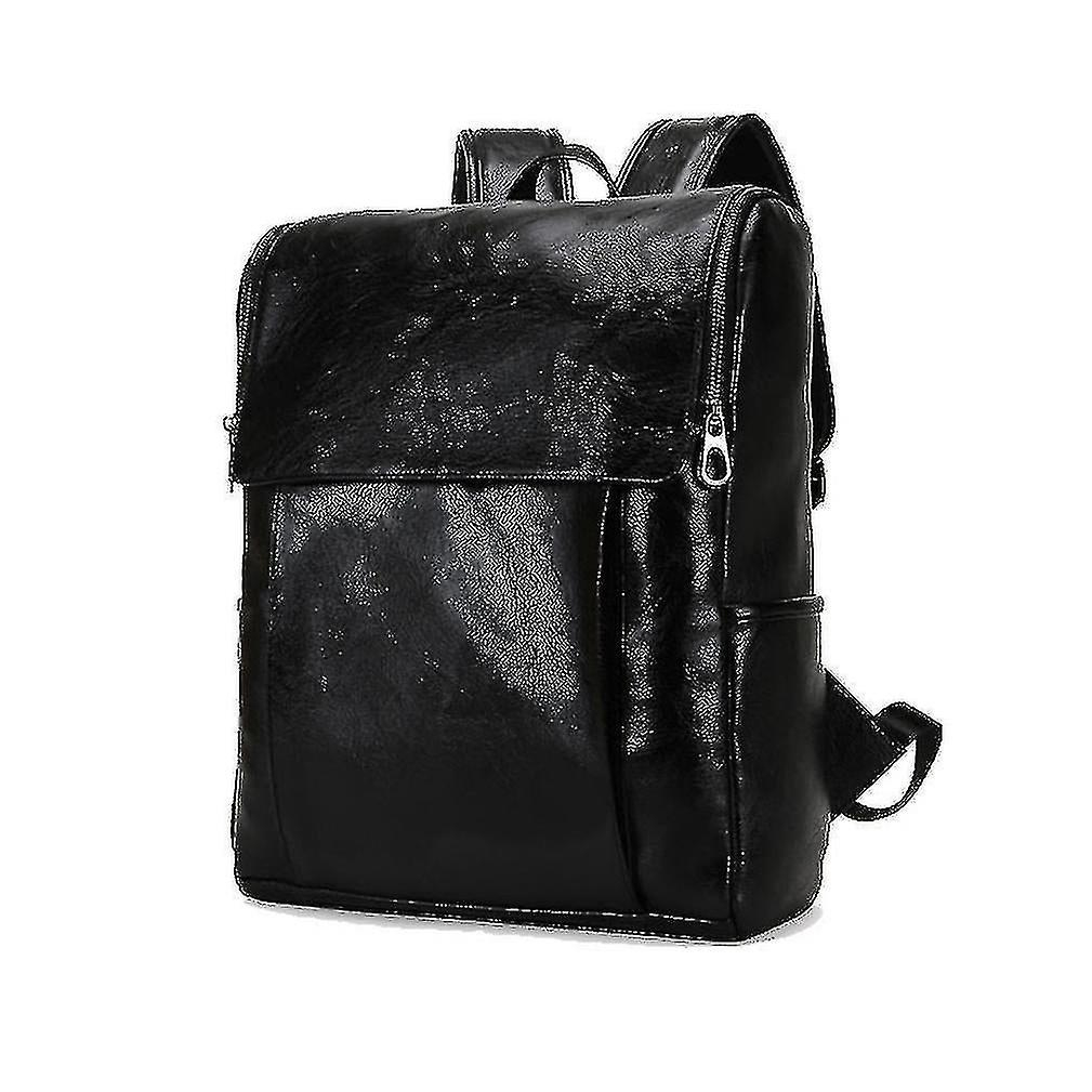 Foto 3 pulgar | Mochila Huoguo, Bolso De Viaje De Piel Sintética Para Hombre, Color Negro - Venta Internacional.