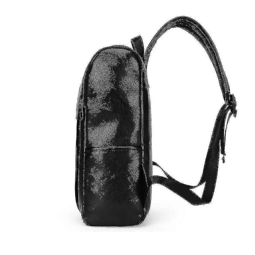Foto 4 pulgar | Mochila Huoguo, Bolso De Viaje De Piel Sintética Para Hombre, Color Negro - Venta Internacional.