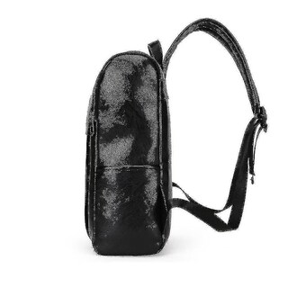 Foto 3 | Mochila Huoguo, Bolso De Viaje De Piel Sintética Para Hombre, Color Negro - Venta Internacional.