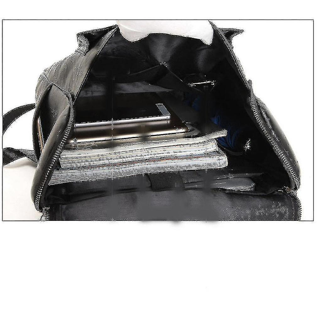 Foto 6 pulgar | Mochila Huoguo, Bolso De Viaje De Piel Sintética Para Hombre, Color Negro - Venta Internacional.