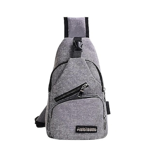 Foto 3 | Mochila Huoguo Bandolera Con Carga Usb Para Hombre - Venta Internacional.